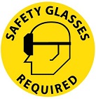 Safety Glasses Required 17" diam.